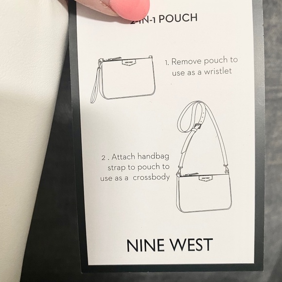 Nine West Garner Cream Logo Tote 4 in 1 bag NWT - Picture 12 of 14